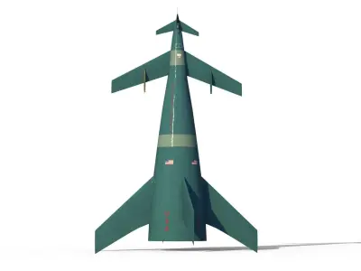 Von Braun Rocket ship 3D model