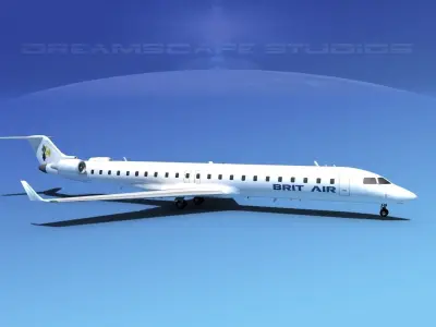 Bombardier CRJ900 Brit Air 3D model