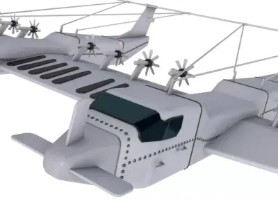 Liberty Lifter DARPA Seaplane 3D model