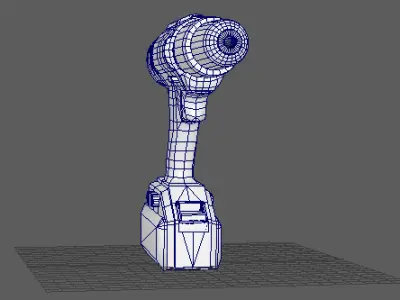 Drill Free 3D Model Game-Ready and Printable Free low-poly 3D model