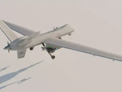 MQ9 Reaper UAV Drone  High-Detail Military Aircraft 3D Model 3D model