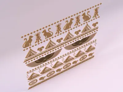 Egyptian Symbols - 031 Low-poly 3D model