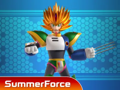 Slashman - Megaman 3D model