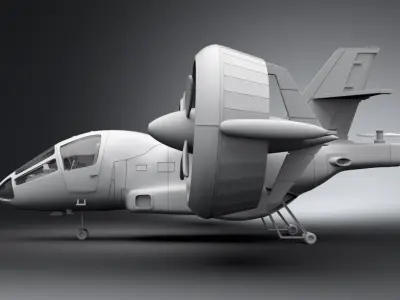 SHADO KINGFISHER scale model 3D print model