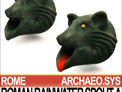 Roman Rainwater Spout A 3D model