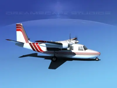 Rockwell Aero Commander 560 V13 3D model