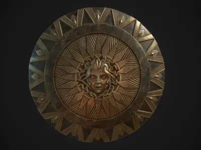 fans work Magic Change Wonder Woman Shield Aegis Shield 3D model