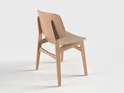 Soborg Wood Chair Free 3D model