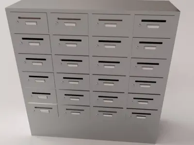 Apartment Mailbox 3D model