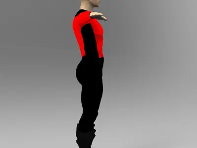 Spaceship Captain Low-poly 3D model