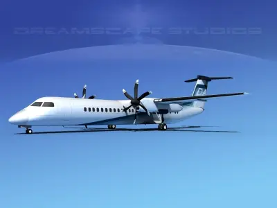 Dehaviland DHC-8 400 Dakota Air 3D model