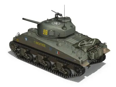 M4A2 Sherman - Tarentaise 3D model