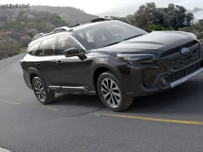 Black Crossover Subaru Outback 2025 3D model
