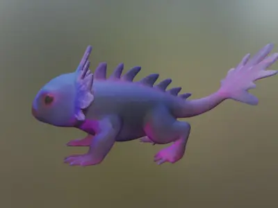 Axolotl 3D model