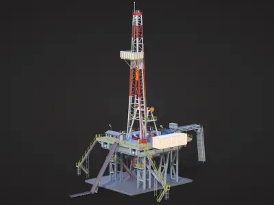 Land Rig 3D model purchase