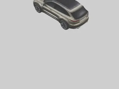 Highend Crossover SUV model Low-poly 3D model