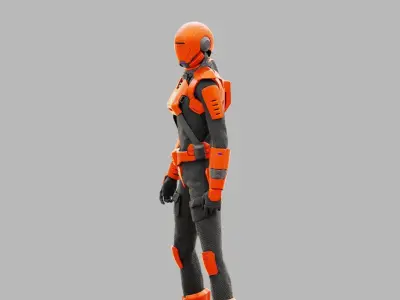 MARS MISSION SUITE  RIGGED 3D model