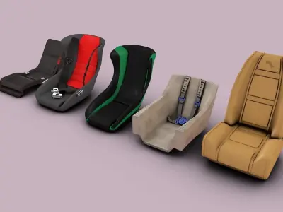 Seat Collection 5 piece 3D model