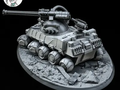 Battle APC 55mm 3D print model
