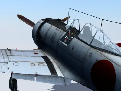 Nakajima Ki-44 shoki 3D model