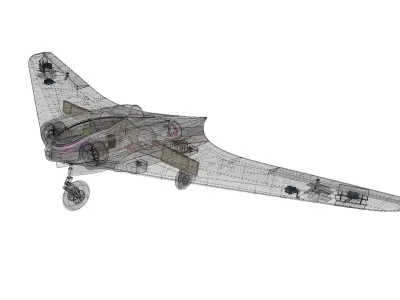 Horten IX V3 229  Scale RC Model 3D model
