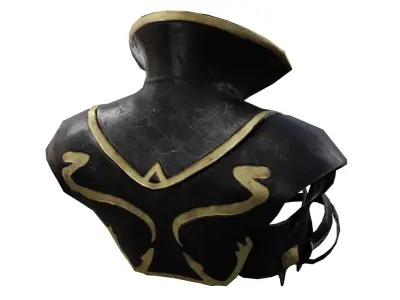 Wizzard Suit Character Game Asset Low-poly 3D model