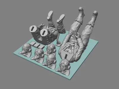 Vintage RAF Airman 3D print model