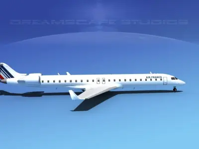 Bombardier CRJ900 Air France 3D model