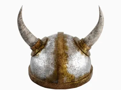 Viking Helmet Set 3D model
