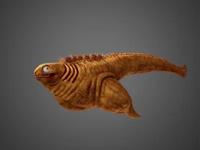 Shin Godzilla First Form Rigged 3D model