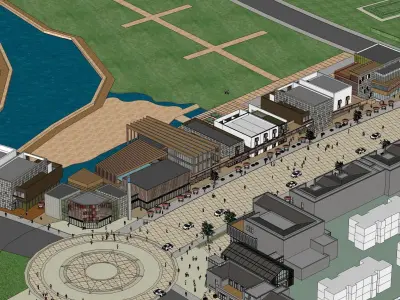 Sketchup Shopping Center W2 3D model