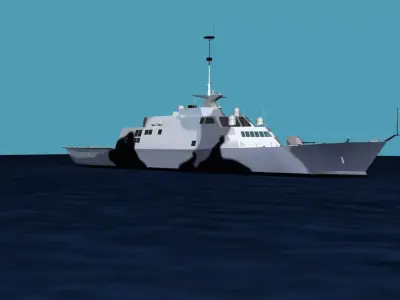 Freedom Class Blk 1 LCS-1 USS Freedom 3D model