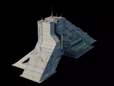 Cyberpunk Building 8 Low-poly 3D model purchase