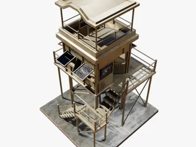 Military Tower 3D model