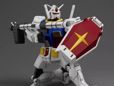 Rx-78-2 Gundam 3D model