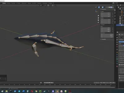 whale rigged Free 3D model