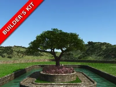 English Garden Masonry Curves Builders Kit 3D model