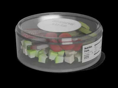 Herrings and herring products Herring Salad 3D model
