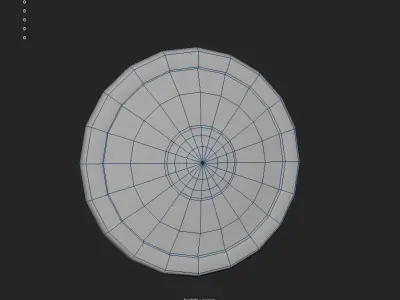 low poly shield wooden Free low-poly 3D model