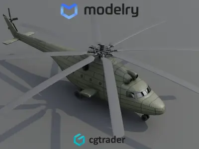 Heavy Lift Helicopter 3D model