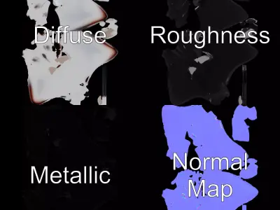 Oceanic Manta Ray model pack Low-poly 3D model