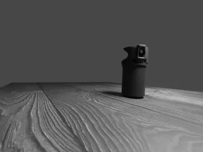 Military Gas pepper gas 50 ml Free 3D model