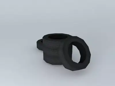 tires set of Free 3D model
