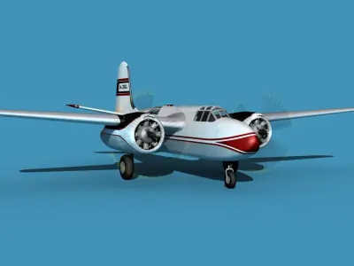 Douglas A-20G Havoc Civil Version V01 3D model