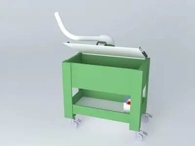 Solvent tank Free 3D model