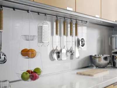  Three-Tier Hanging Basket Models, Silver 