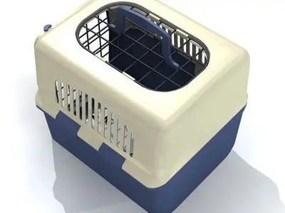 pet cage 01 3D model