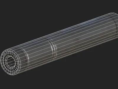 USP Suppressor  Low Poly Game-Ready Model Low-poly 3D model