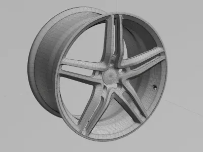 19in Car Wheel Rim 3D model