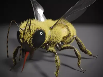 Honey bee 3D model